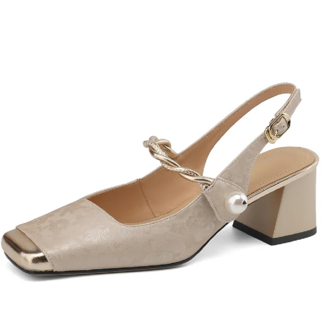 square toe sandals color tan size 6 for women