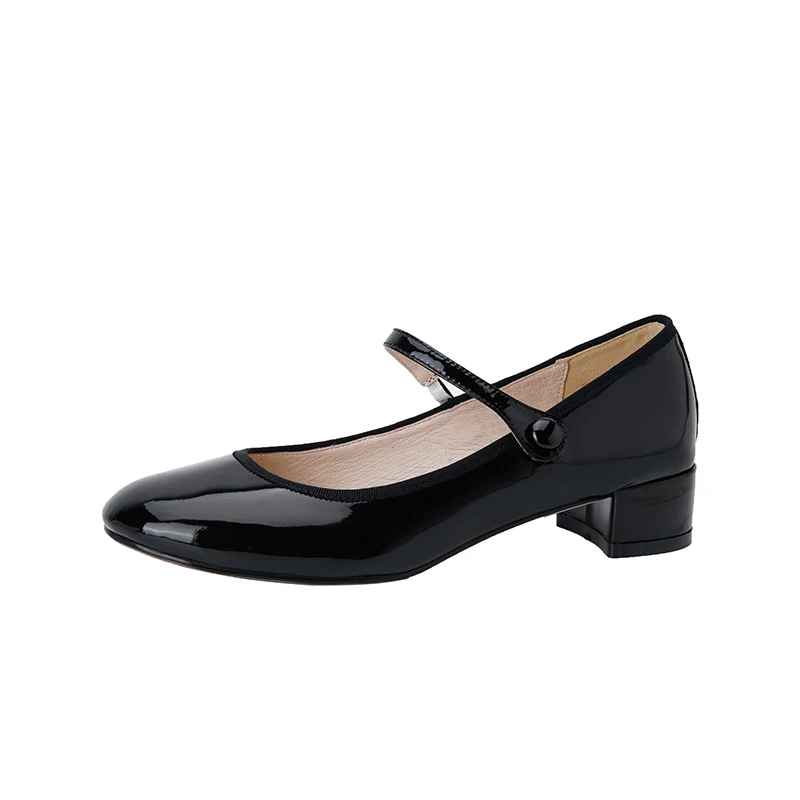 round toe pump shoes color black size 5.5 for women