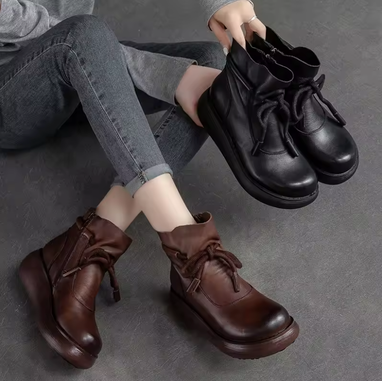 autumn boots color brown size 6 for women