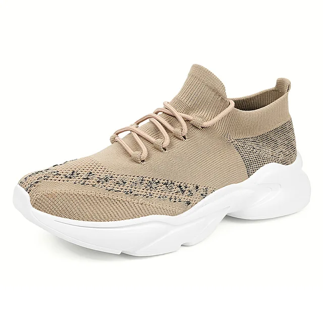 breathable sneaker color khaki size 6 for women