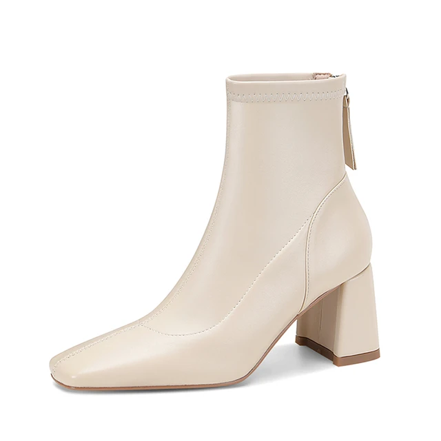 ankle boots color beige size 5 for women