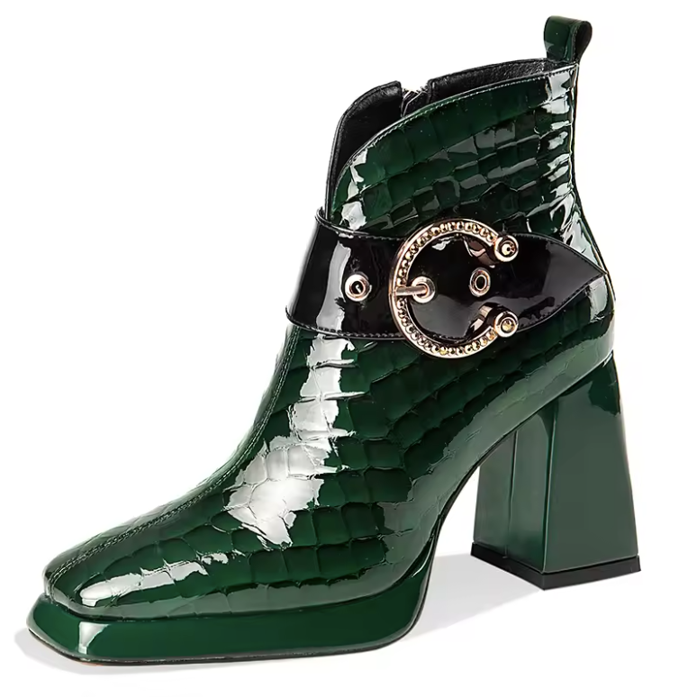 USS Shoes Romina Women's Square Heel Platform Ankle Boots