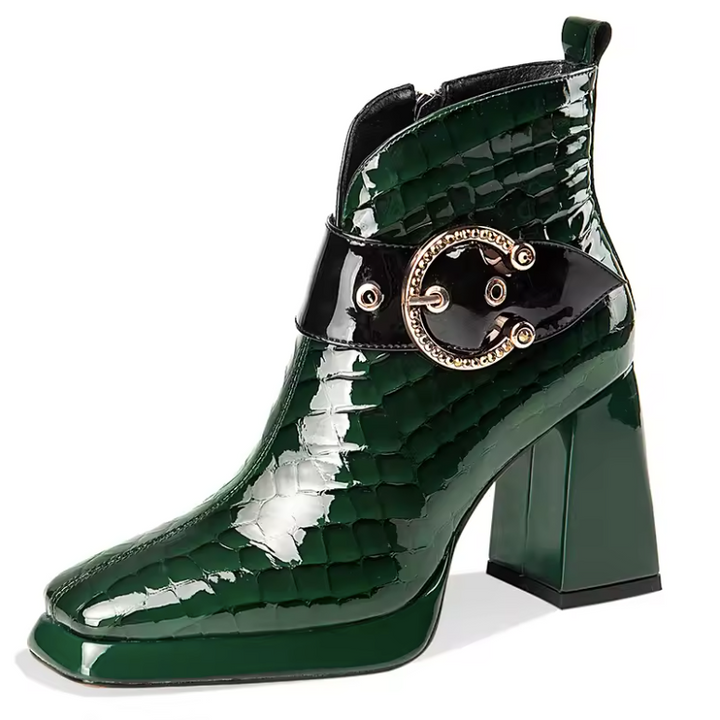 USS Shoes Romina Women's Square Heel Platform Ankle Boots