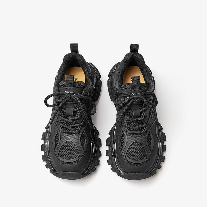lace up sneaker color black size 6.5 for women