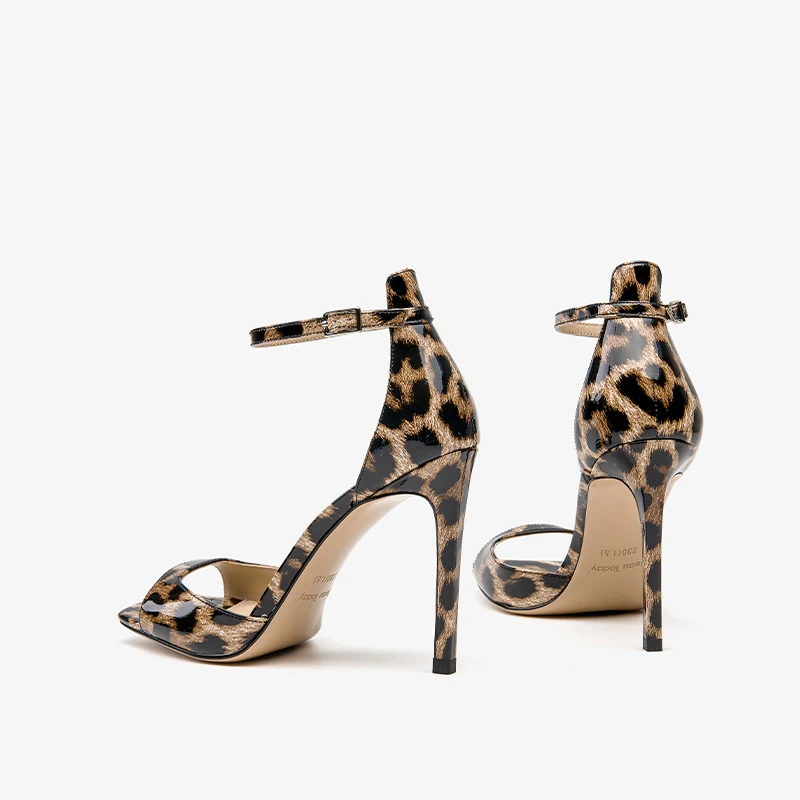 high heel sandals color brown size 6.5 for women