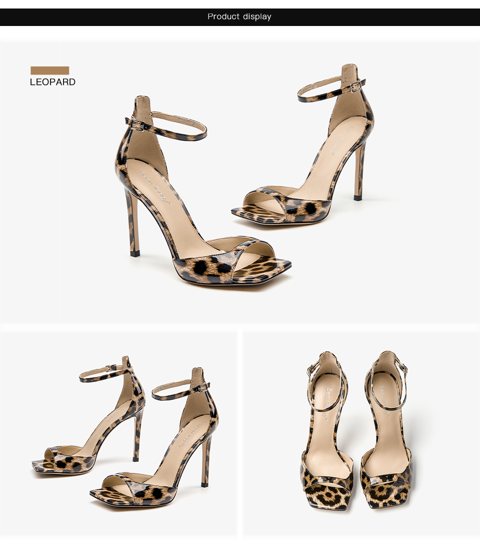  thin heels sandals color brown size 7 for women