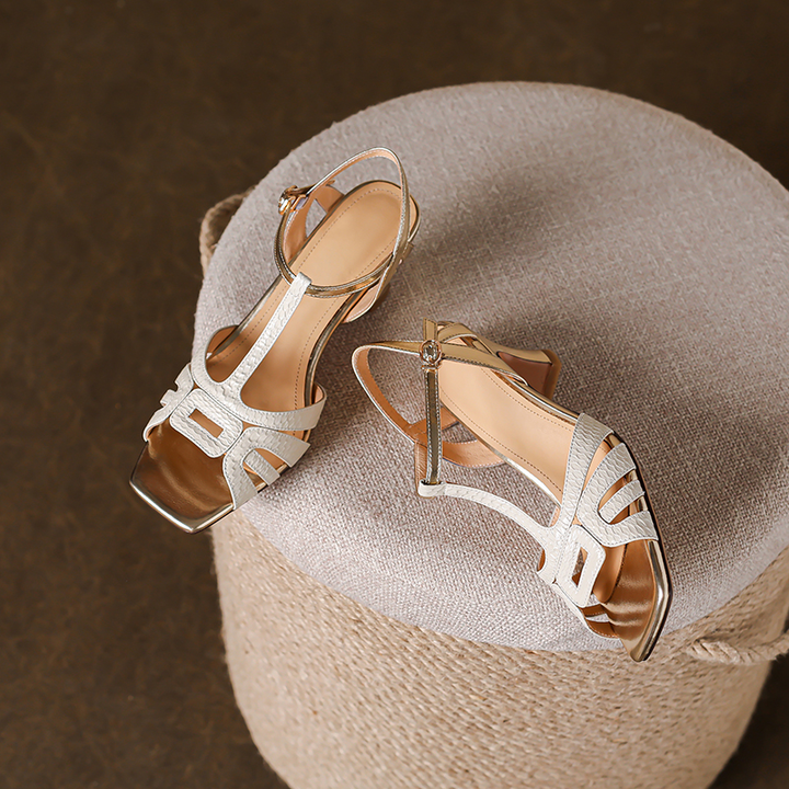 dress sandals color beige size 7 for women