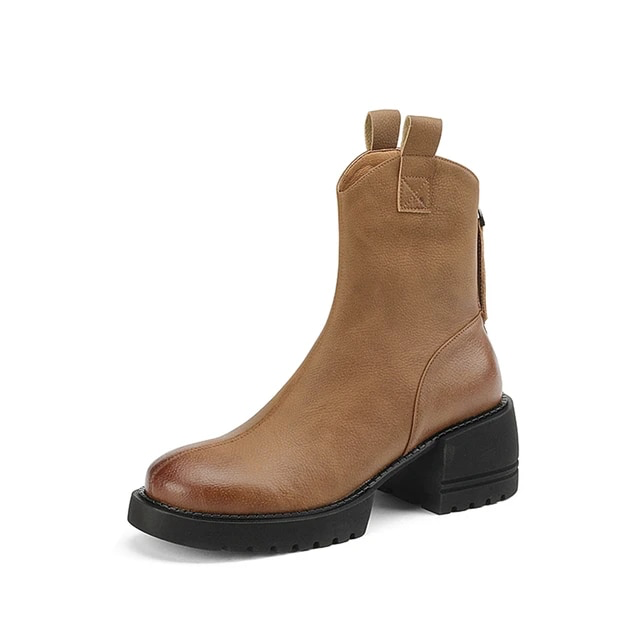 autumn boots color brown size 5.5 for women