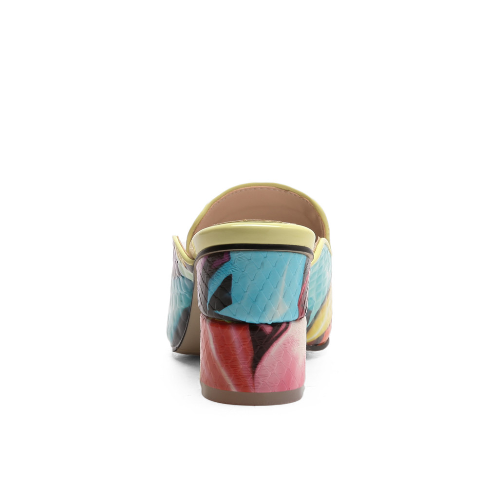 summer mules multi color size 8 for women