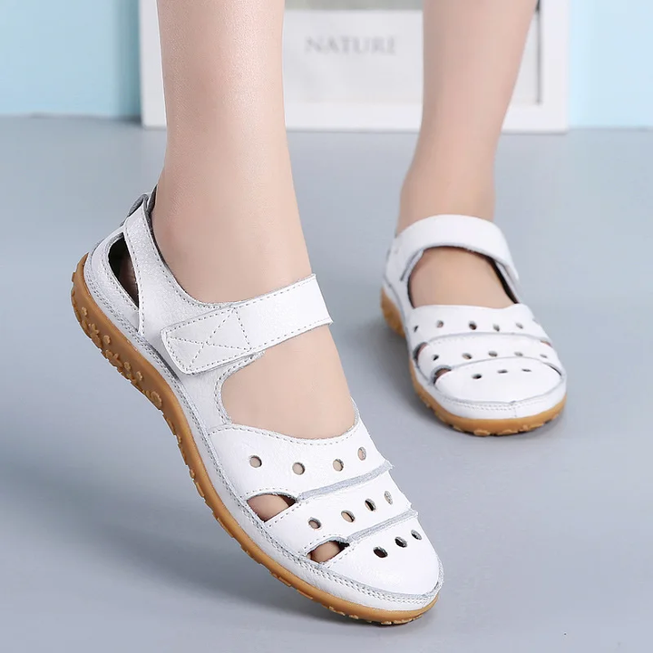 comfortable sandals color white size 7 for women