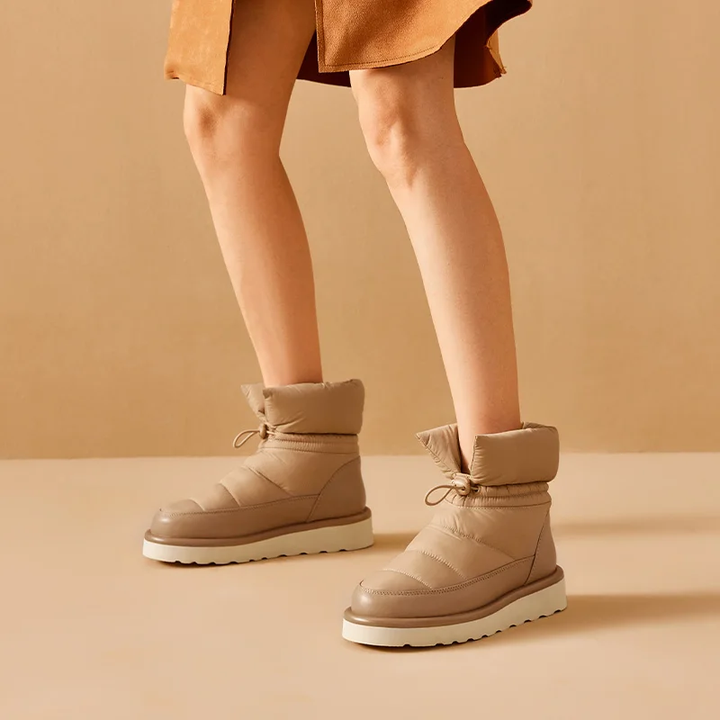 Autumn boots color apricot size 9.5 for women