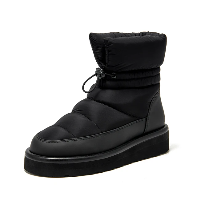 platform boots color black size 6.5 for women 