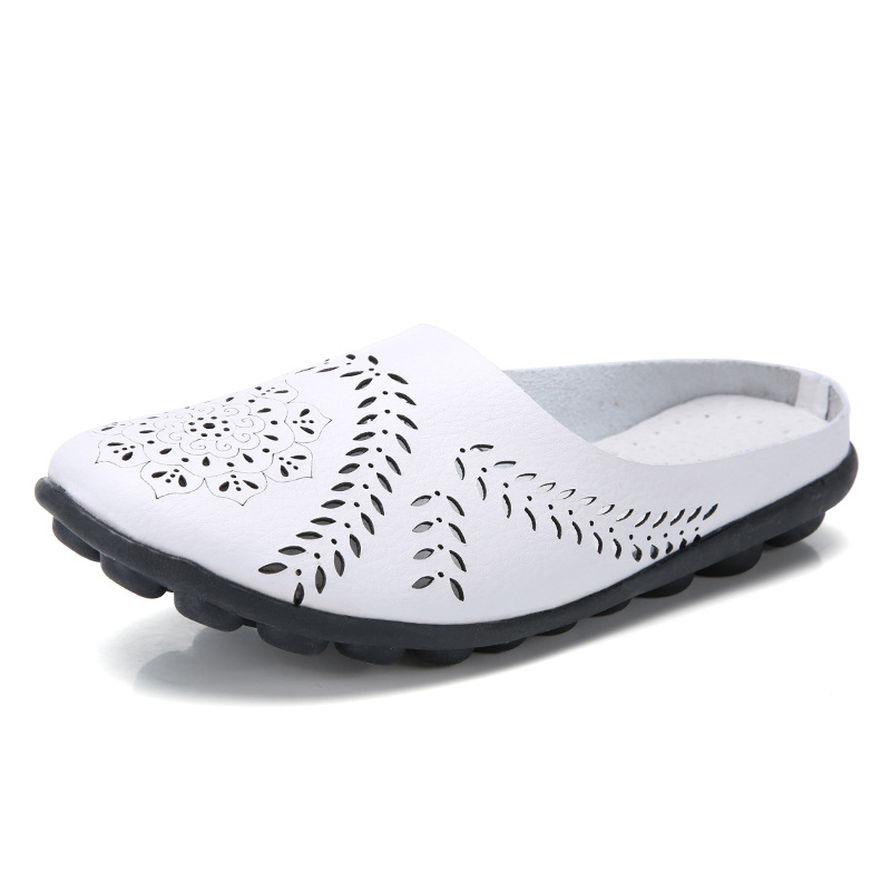 mule color white size 5 for women