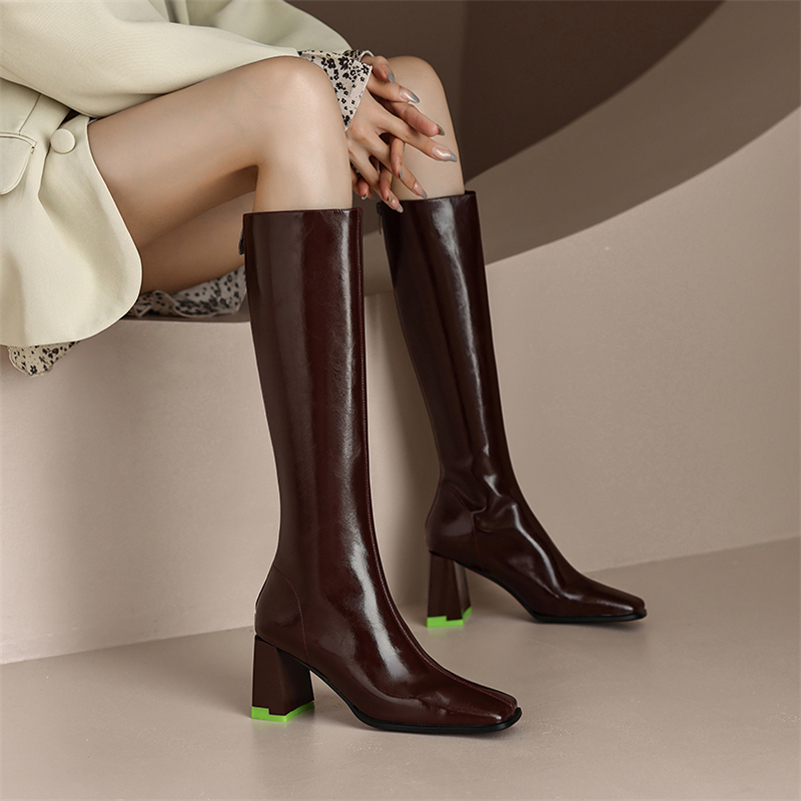 autumn boots color brown size 8 for women