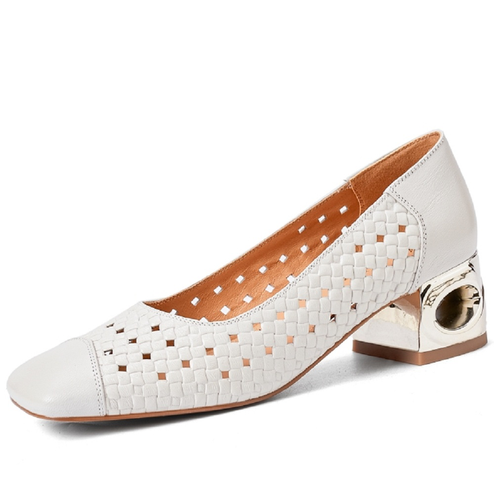 party pumps color caramel size 7.5 for women