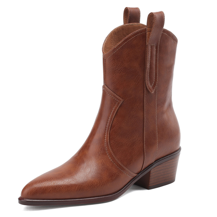 chelsea short boots color brown size 5 for women