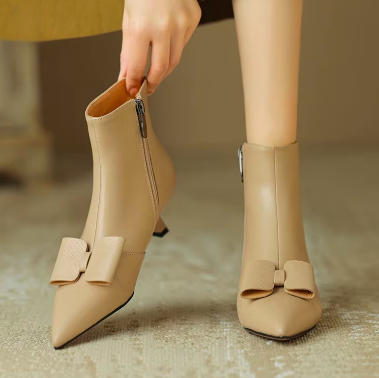 dress boots color beige size 6 for women