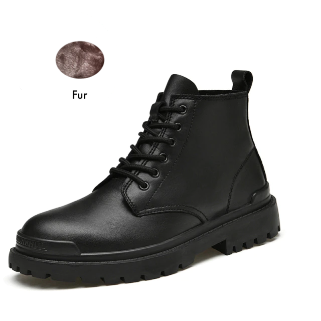 winter boots color black size 6.5 for men