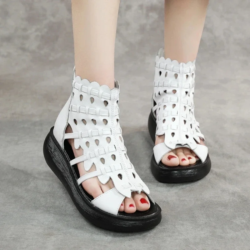 open toe sandals color white size 8 for women