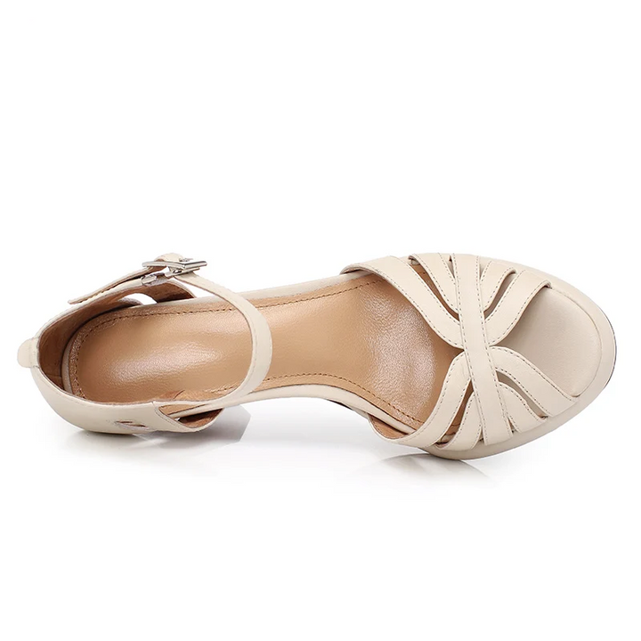 summer sandals color beige size 7 for women