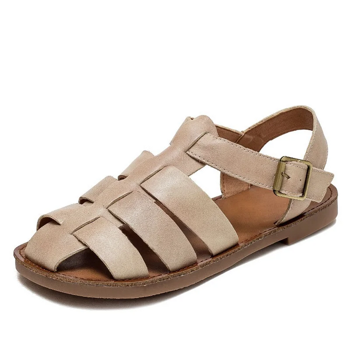 summer sandals color beige size 6 for women