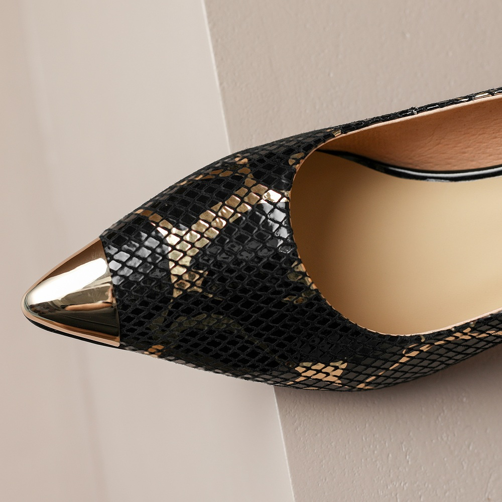 elegant pumps shoes color black size 8.5 for women