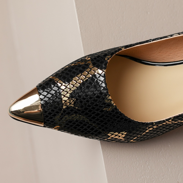 elegant pumps shoes color black size 8.5 for women