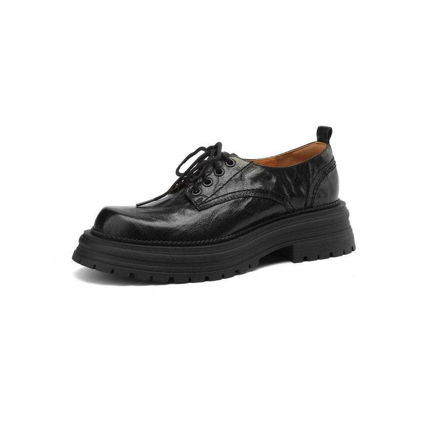 leather loafer color black size 5 for women