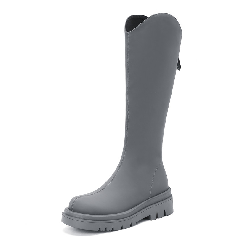 long boots color gray size 8 for women