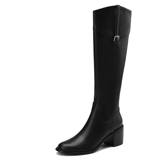 long boots color black size 5 for women