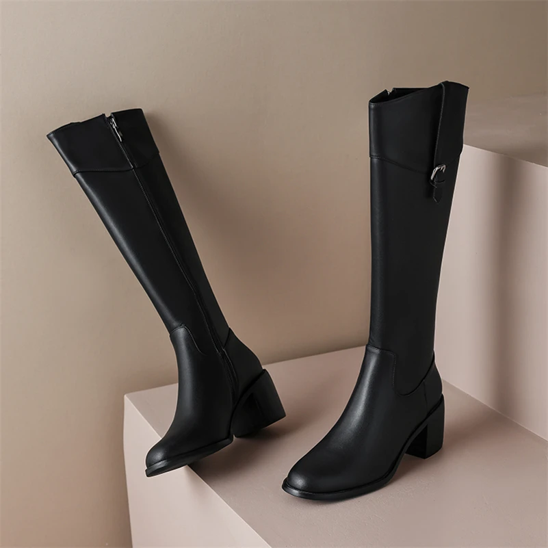 dress boots color black size 8 for women