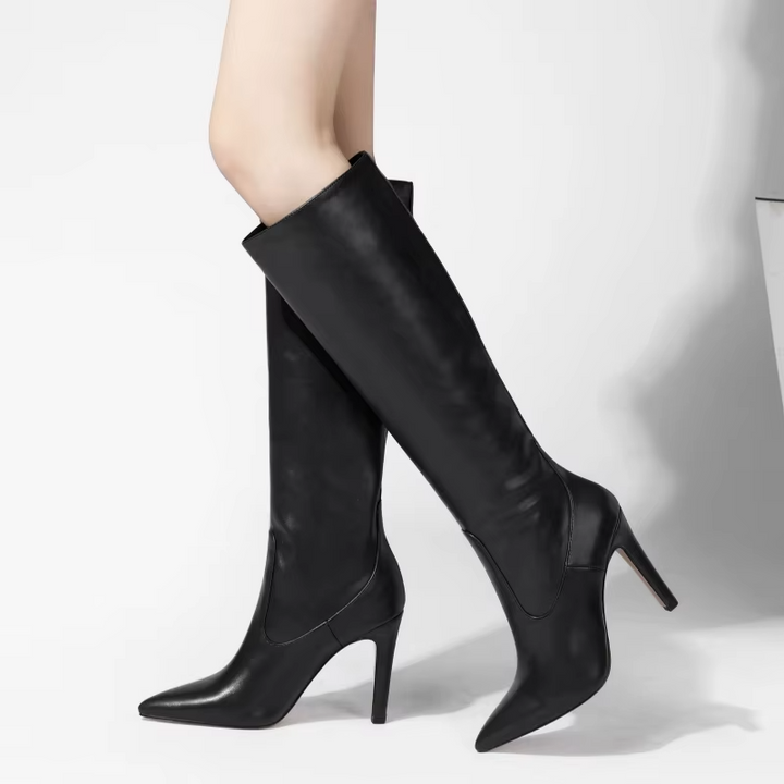 elegant boots color black size 8 for women