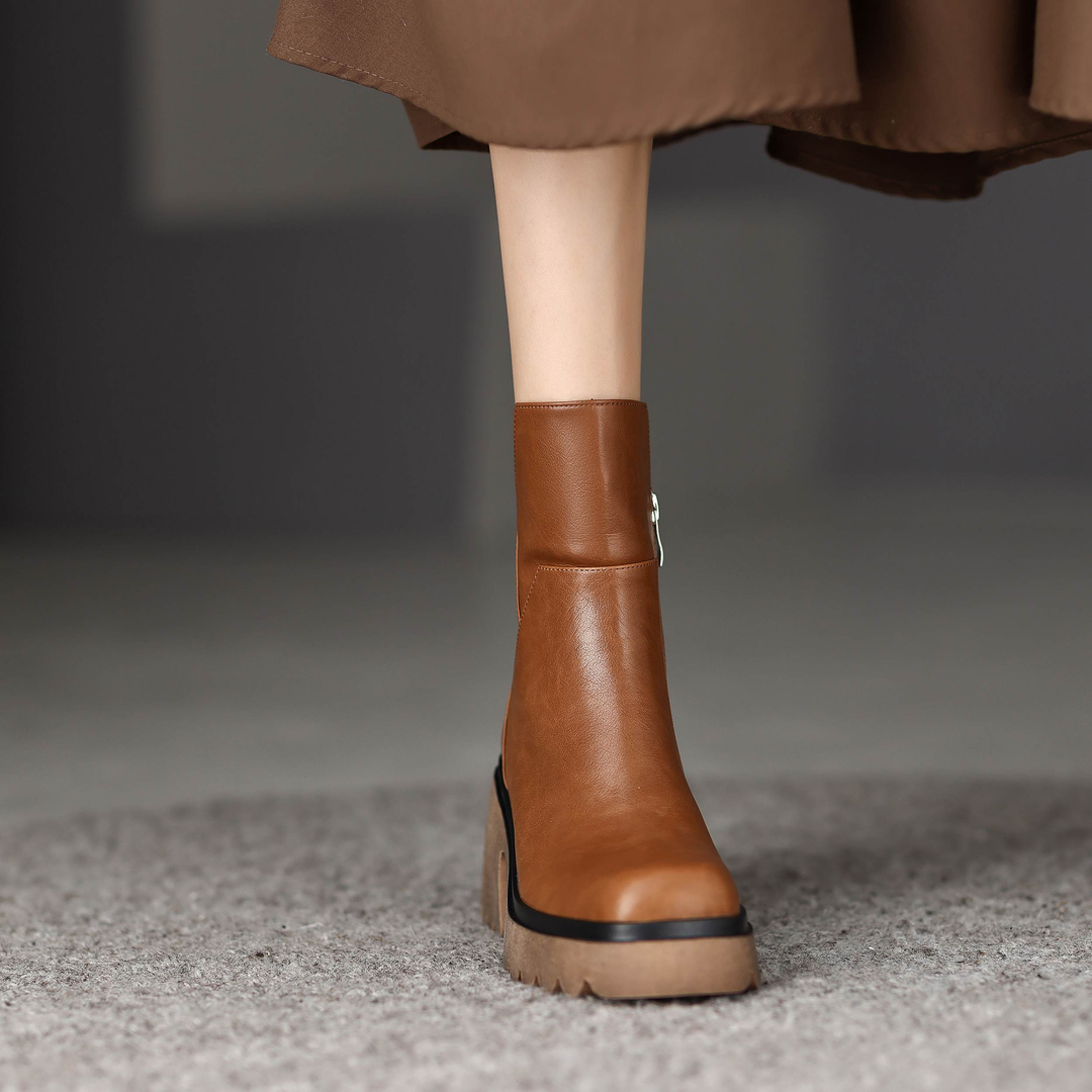 dress boots color brown size 8.5 for women