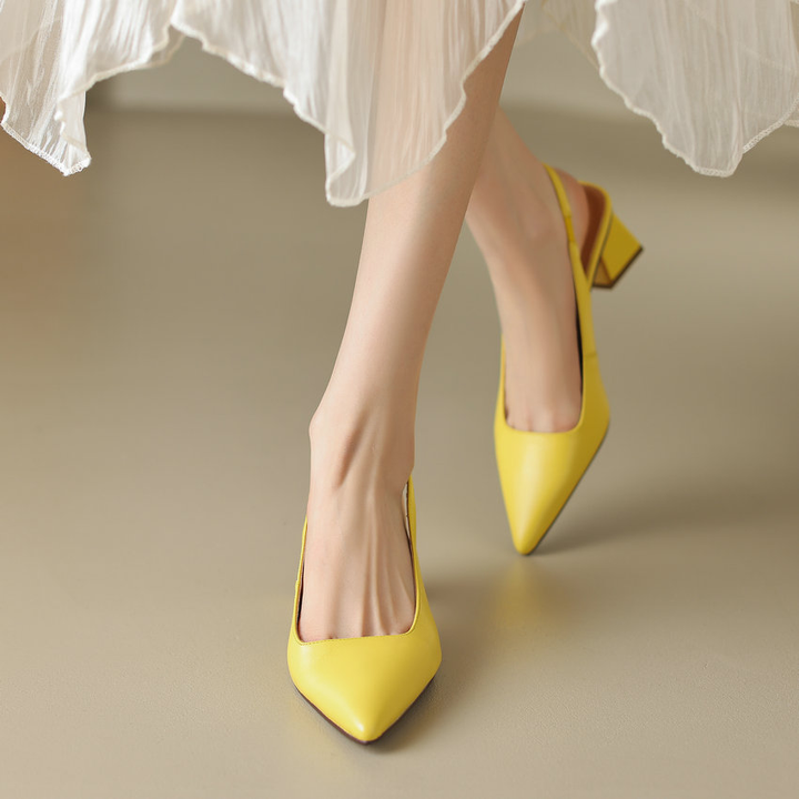 dress pumps color yellow size 7 for women