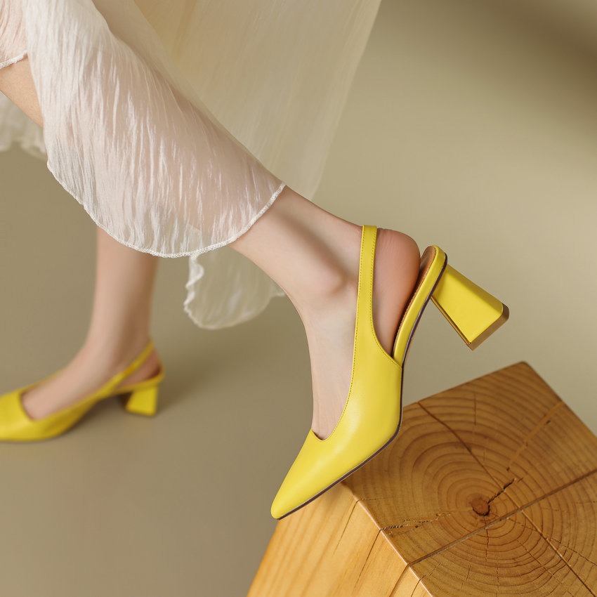 square heel pumps color beige size 6.5 for women