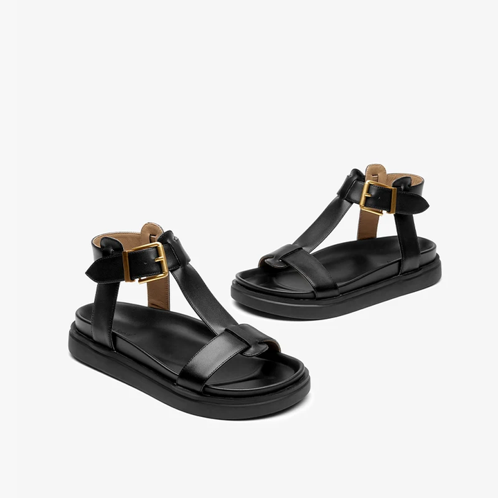 open sandals color black size 8 for women