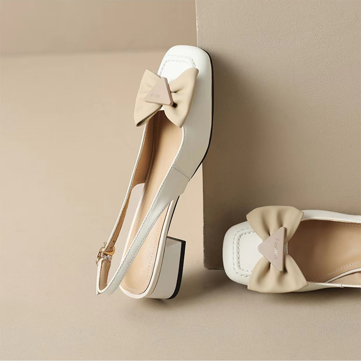 square toe sandals color beige size 5.5 for women