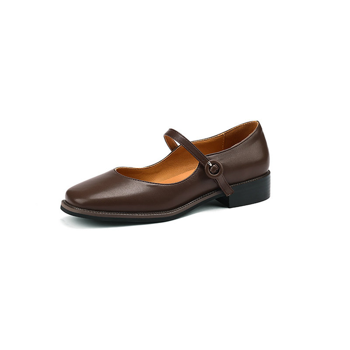 leather pumps color brown size 5 for women