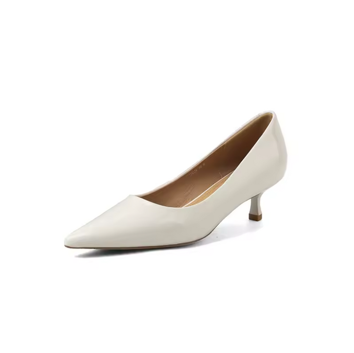 kitten heel pumps color beige size 6 for women