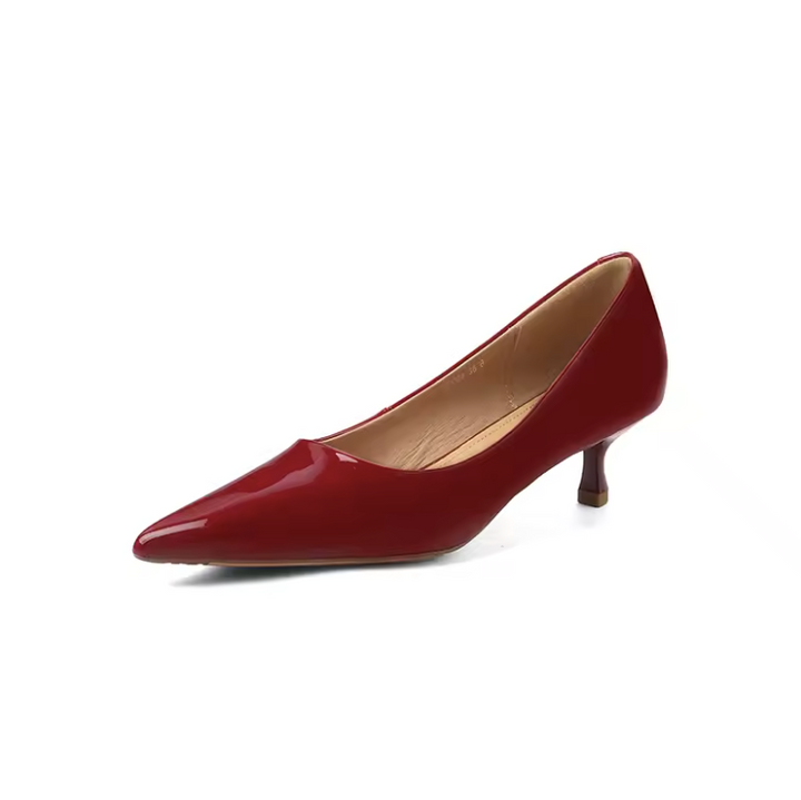 patent leather pumps color red size 6.5 for women