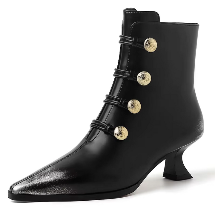 ankle boots color black size 5 for women
