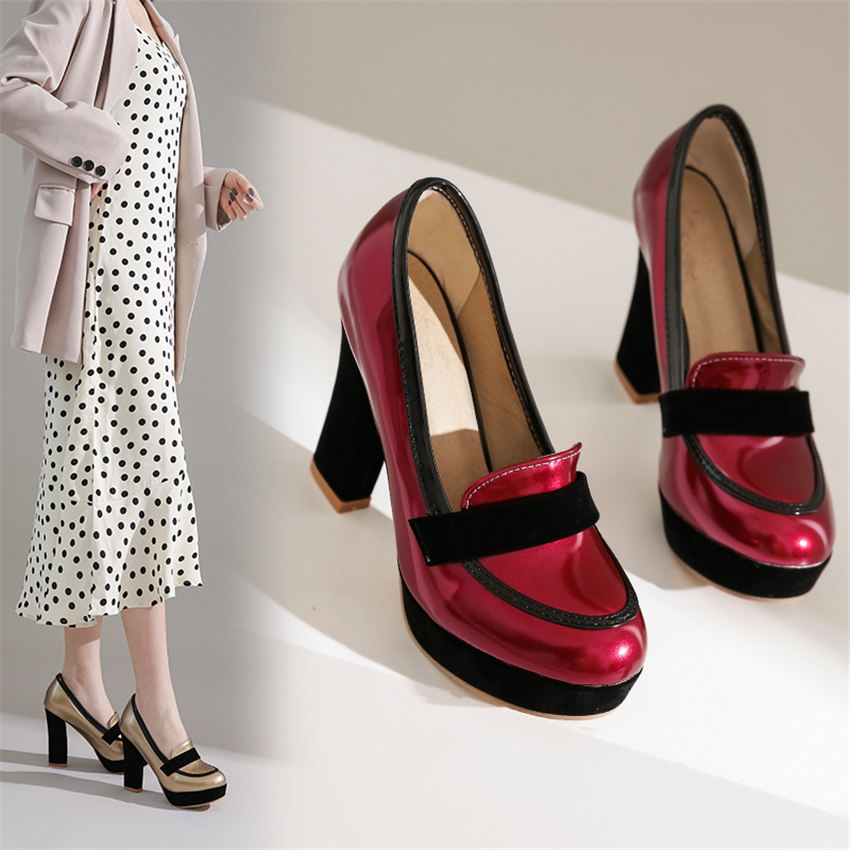 elegant pumps shoes color red size 10 for women