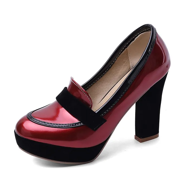 high heel pumps color red size 6.5 for women
