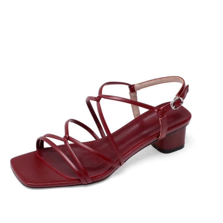     Liza-Women_s-High-Quality-Mid-Heel-Sandal-Color-Red-uss-seller-shoes-1