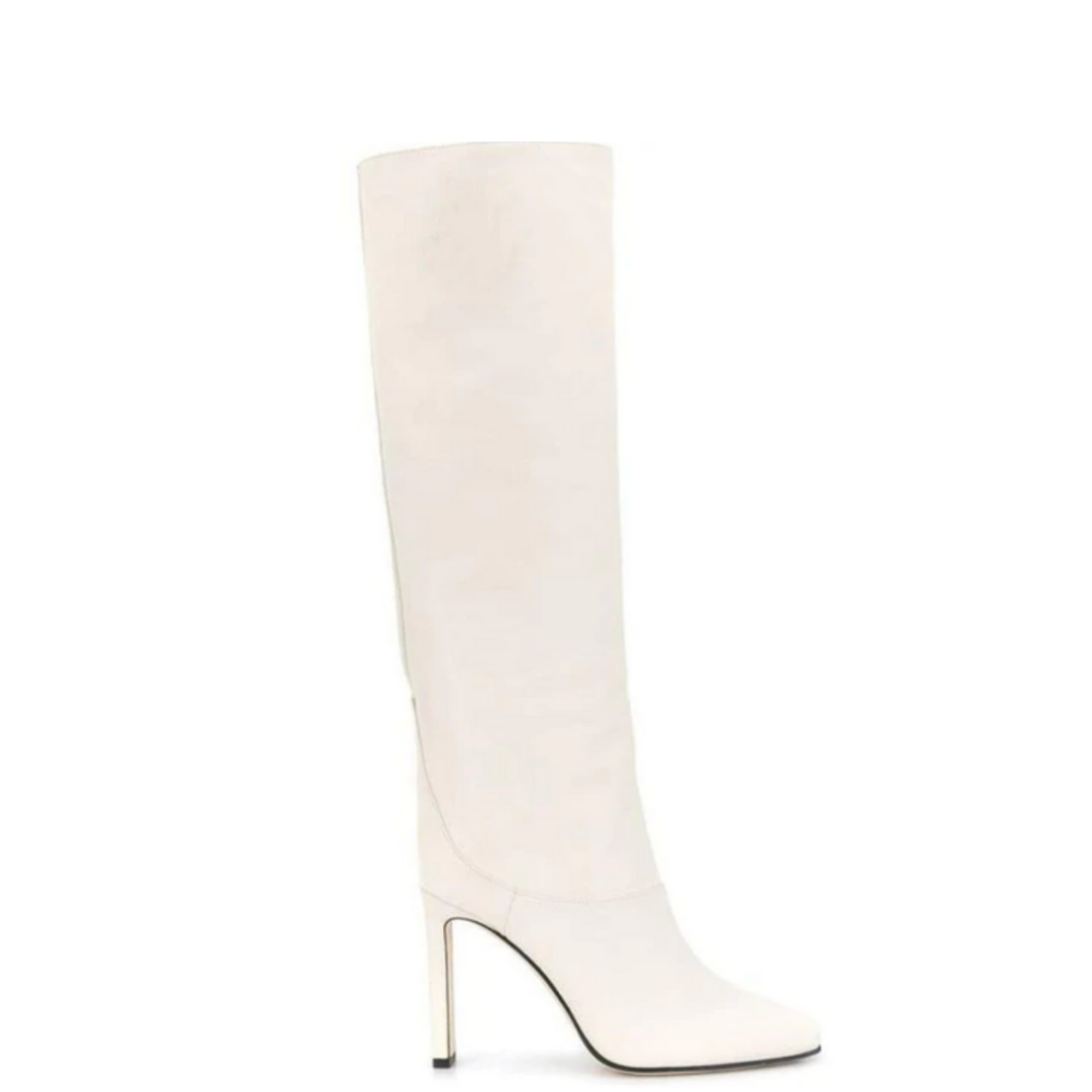  Knee High Boots Color White Size 9 for Women