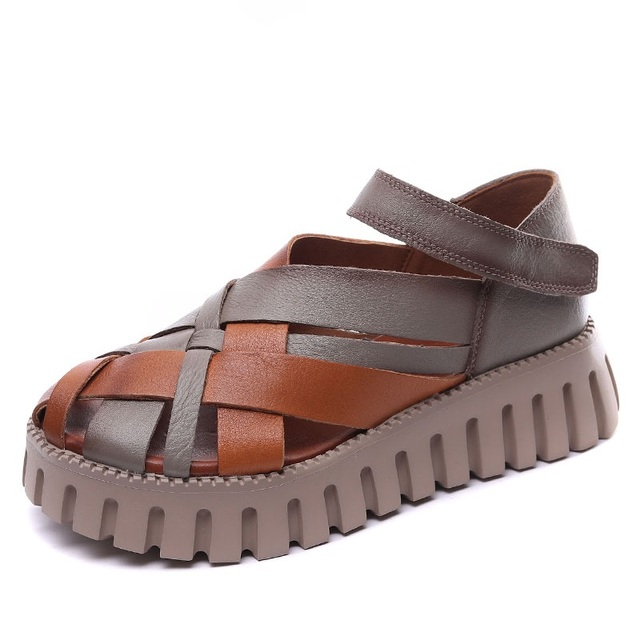 platform sandals color orange size 5 for women