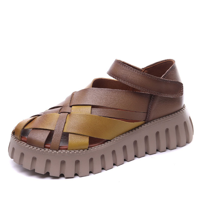 summer sandals color yellow size 5.5 for women