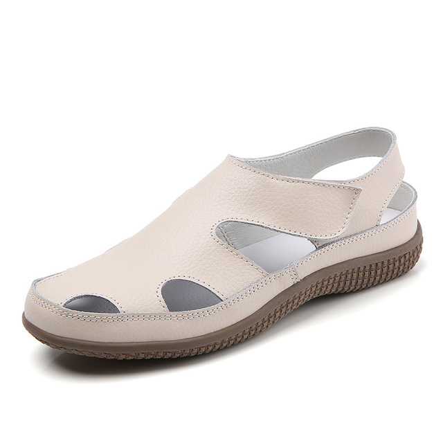 breathable sandals color beige size 6 for women