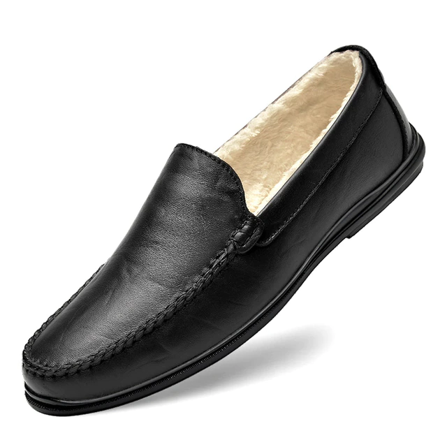 dress loafers shoes color black size 6.5 for men