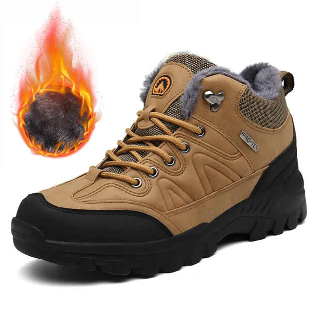 winter boots color brown size 7.5 for men